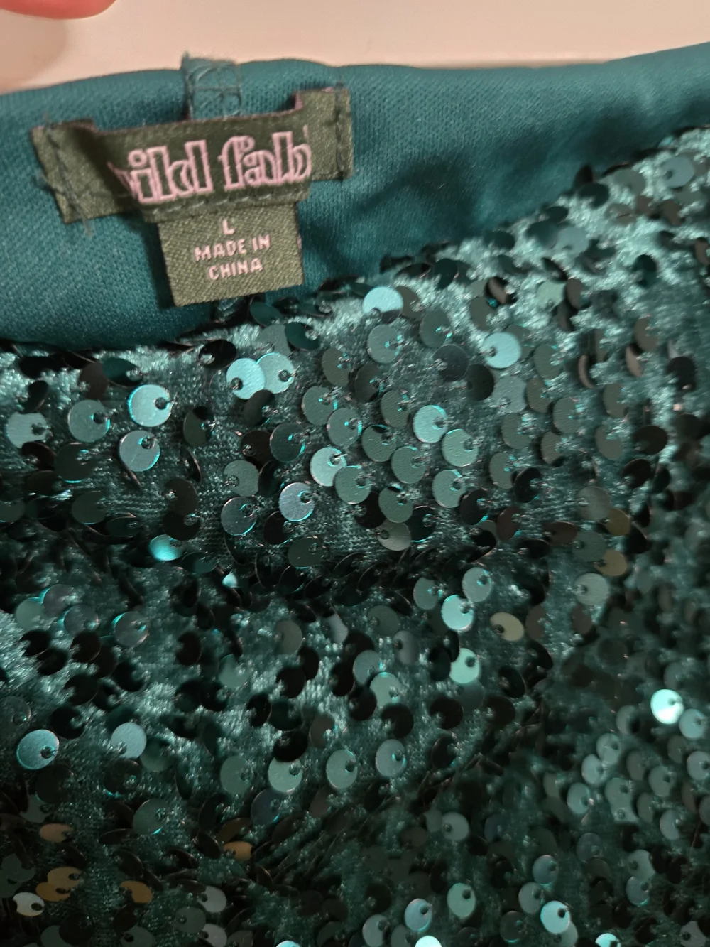 wild fable Green Sequin Mini Skirt